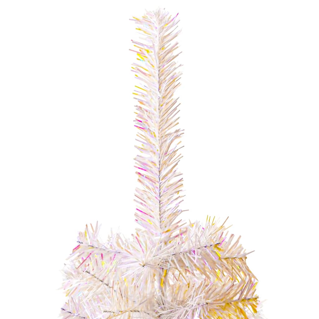HKH Árvore Natal Artificial + Pontas Iridescentes Branco em PVC