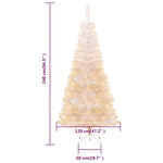HKH Árvore Natal Artificial + Pontas Iridescentes Branco em PVC