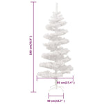 HKH Árvore de Natal Rotativa Pré-Iluminada + Suporte Branco em PVC