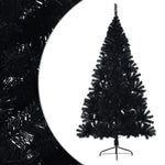 HKH Meia Árvore de Natal Artificial com Suporte Preto em PVC
