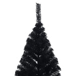 HKH Meia Árvore de Natal Artificial com Suporte Preto em PVC
