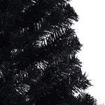HKH Meia Árvore de Natal Artificial com Suporte Preto em PVC