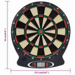 HKH Jogo de Dardos Elétrico com Dardos 37 cm - Preto