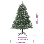 HKH Árvore de Natal Artificial com Suporte em PVC