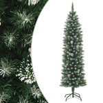 HKH Árvore de Natal Artificial Fina com Suporte em PVC