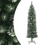 HKH Árvore de Natal Artificial Fina com Suporte em PVC