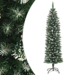 HKH Árvore de Natal Artificial Fina com Suporte em PVC