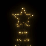HKH Árvore de Natal em Cone com 1400 Luzes LED - Branco Quente