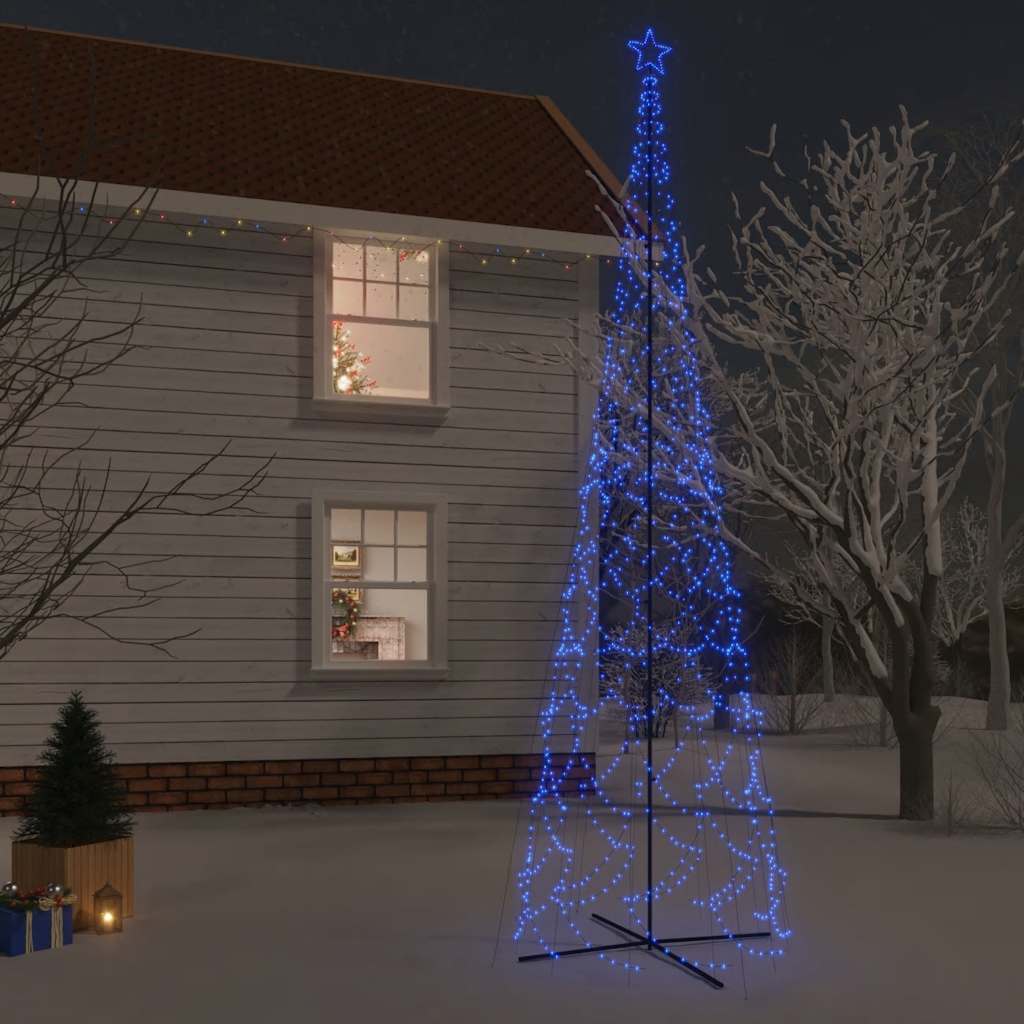HKH Árbol de Navidad Cónico con 3000 Luces LED - Azul