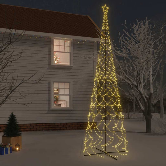 HKH Árvore de Natal em Cone com 3000 Luzes LED - Branco Quente