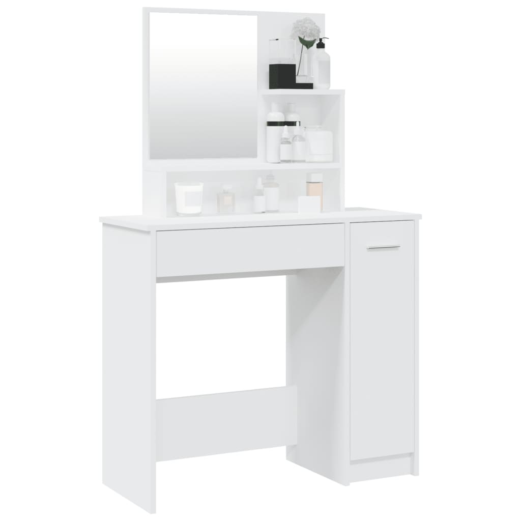 HKH Tocador con espejo Color - 86,5x35x136 Cm - Blanco