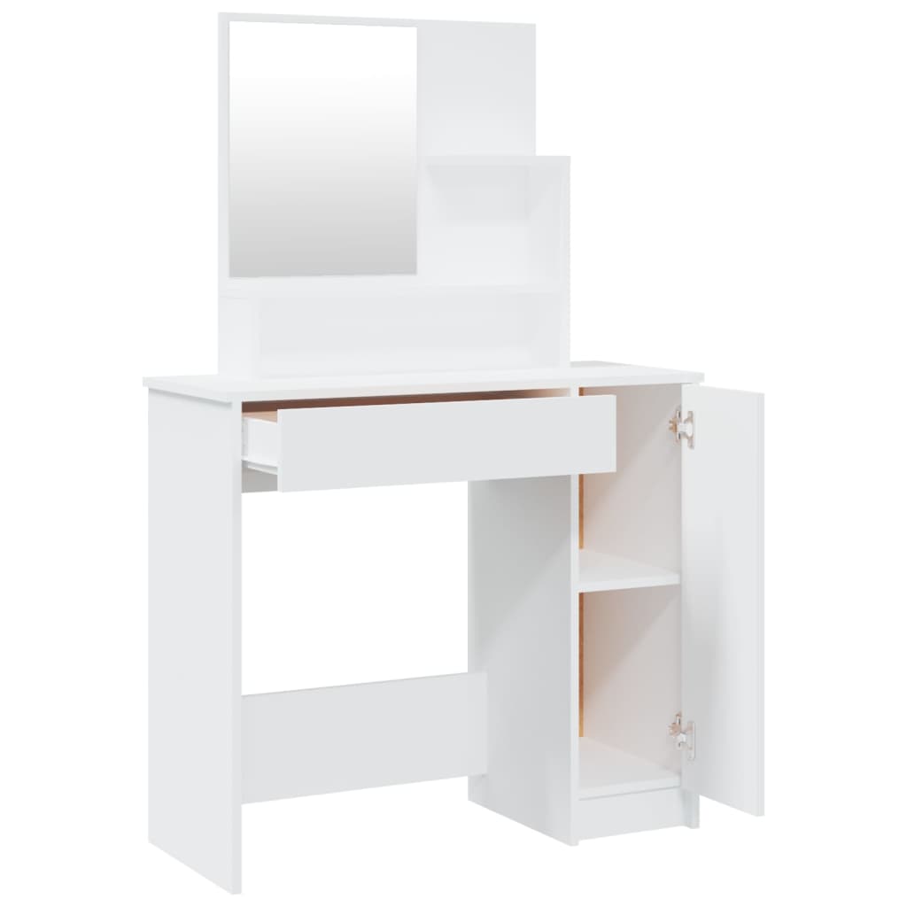 HKH Tocador con espejo Color - 86,5x35x136 Cm - Blanco