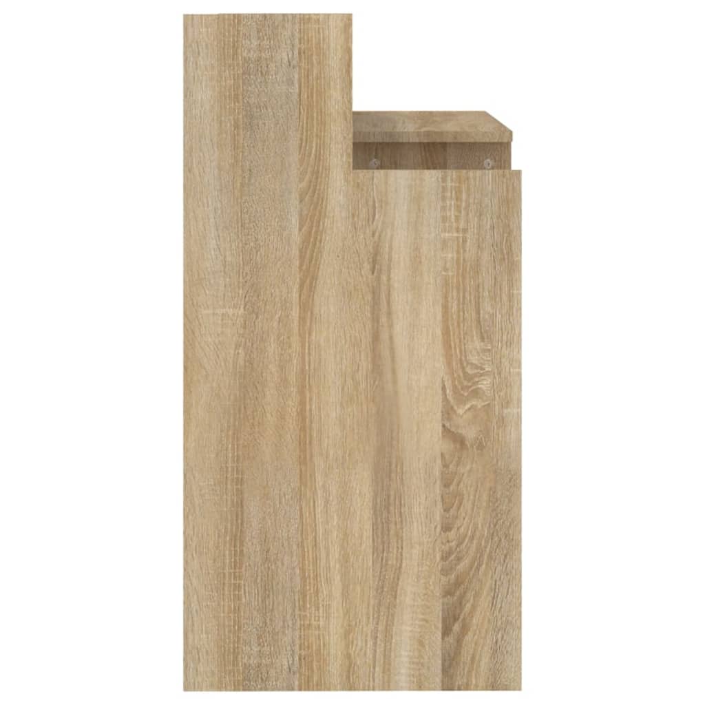 HKH Secretária com Luzes Led Madeira Processada Sonoma