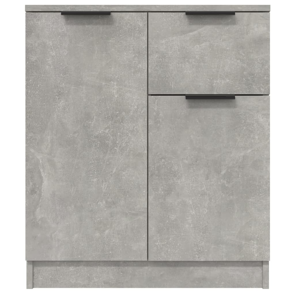 HKH Aparador em derivados de Madeira com 2 Portas e 1 Gaveta 60 X 30 X 70 Cm - Cinzento-Cimento