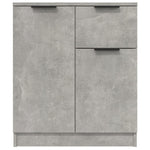 HKH Aparador em derivados de Madeira com 2 Portas e 1 Gaveta 60 X 30 X 70 Cm - Cinzento-Cimento