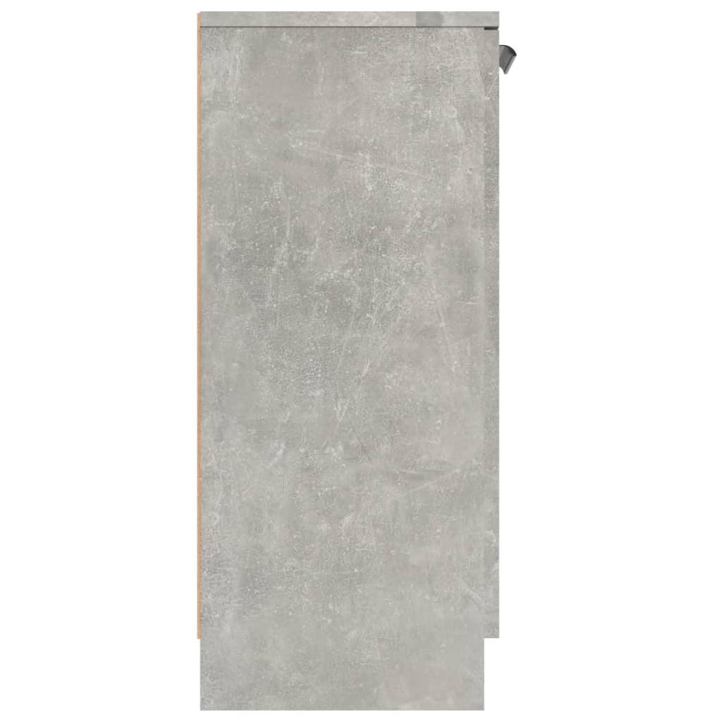 HKH Aparador em derivados de Madeira com 2 Portas e 1 Gaveta 60 X 30 X 70 Cm - Cinzento-Cimento