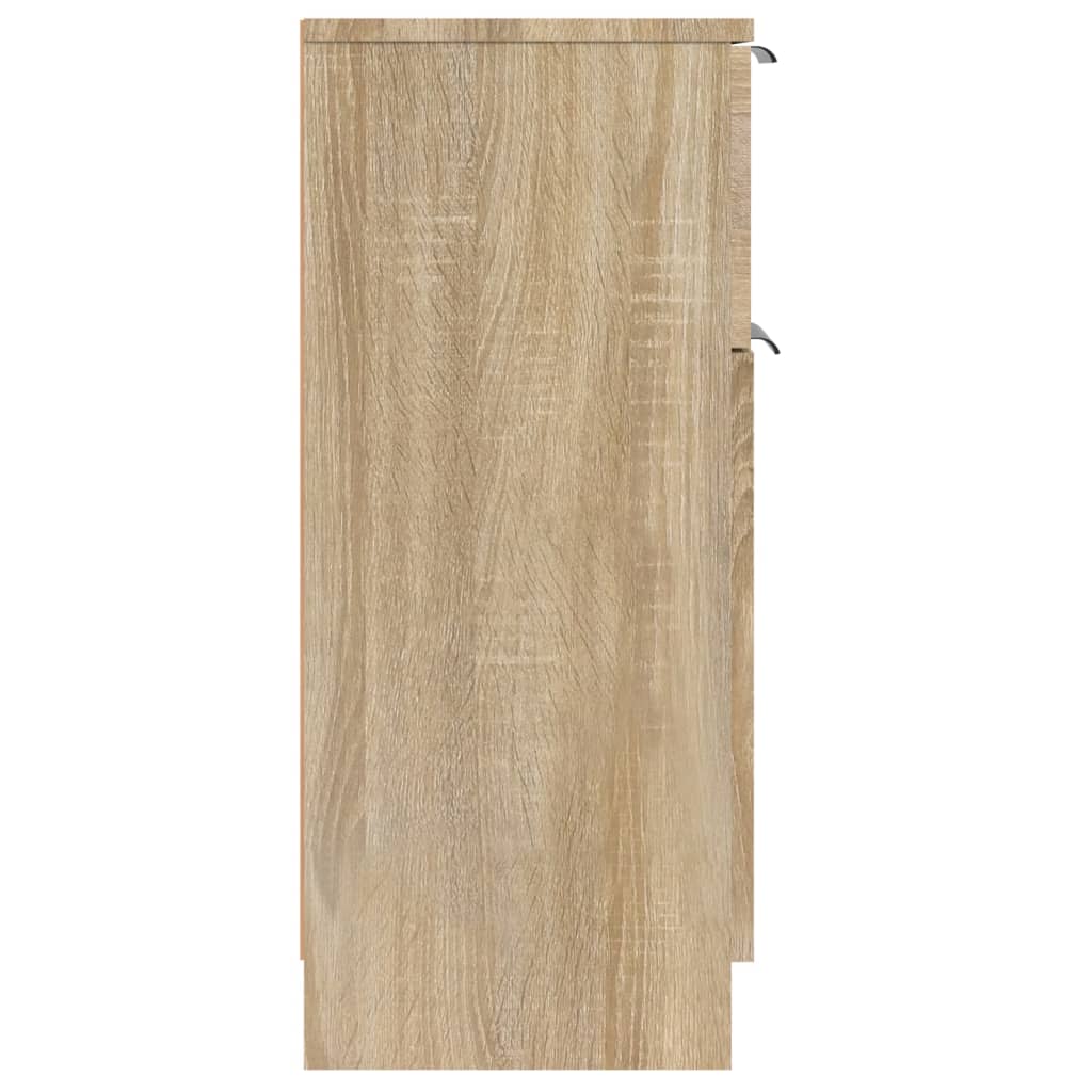 HKH Aparador em derivados de Madeira com Uma Porta e Uma Gaveta 30 X 30 X 70 Cm - Carvalho Sonoma