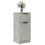 HKH Aparador en derivados de Madera con Una Puerta y Un Cajón 30 X 30 X 70 Cm - Gris Cemento