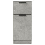 HKH Aparador en derivados de Madera con Una Puerta y Un Cajón 30 X 30 X 70 Cm - Gris Cemento