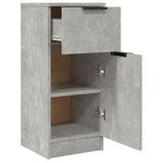HKH Aparador en derivados de Madera con Una Puerta y Un Cajón 30 X 30 X 70 Cm - Gris Cemento