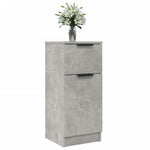 HKH Aparadores 2 Piezas en derivados de Madera con Una Puerta y Un Cajón 30 X 30 X 70 Cm - Gris-Cemento