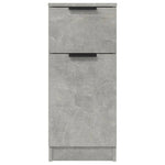 HKH Aparadores 2 Piezas en derivados de Madera con Una Puerta y Un Cajón 30 X 30 X 70 Cm - Gris-Cemento
