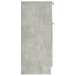 HKH Aparadores 2 Piezas en derivados de Madera con Una Puerta y Un Cajón 30 X 30 X 70 Cm - Gris-Cemento