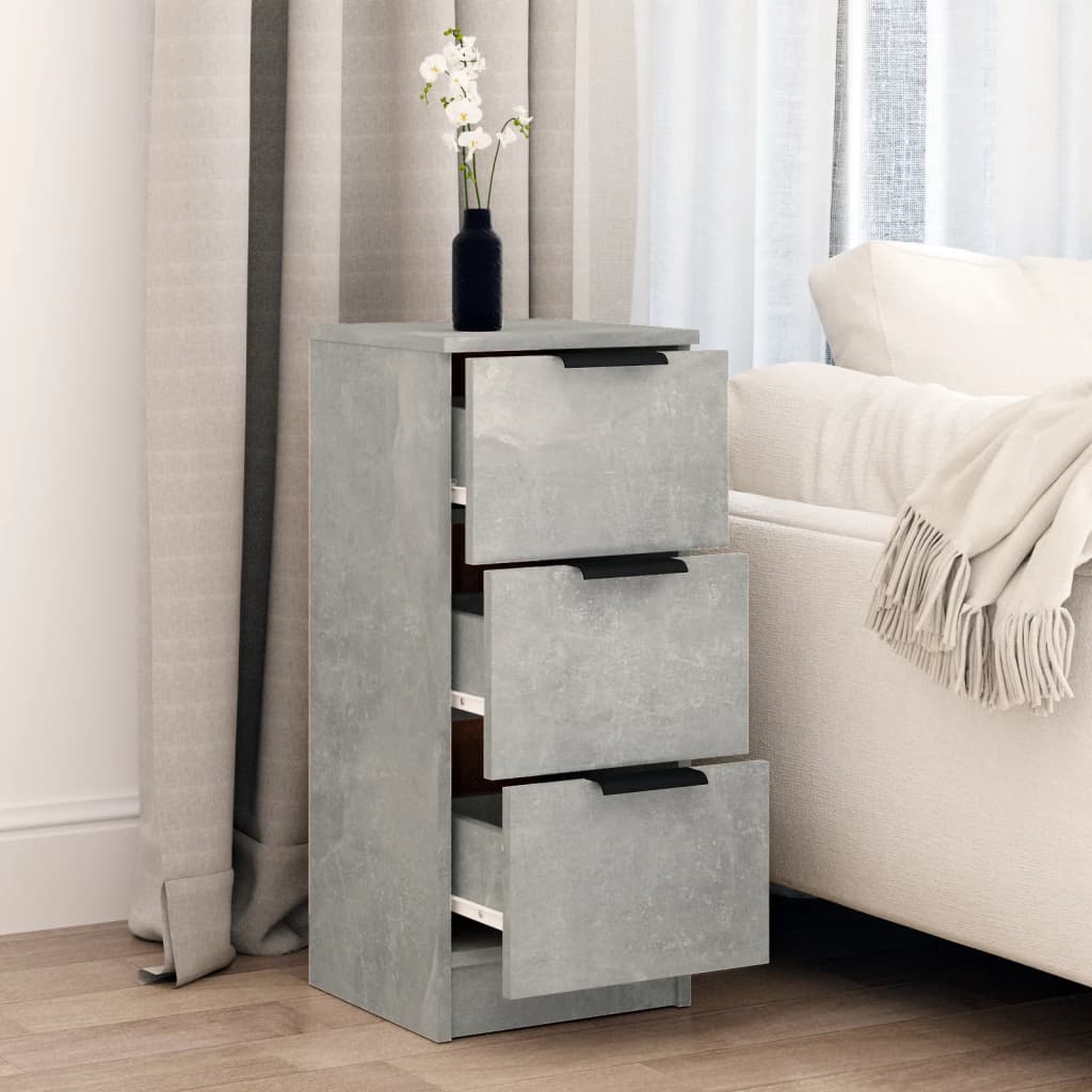 Aparador HKH en derivados de madera 30 x 30 x 70 cm - Gris Cemento