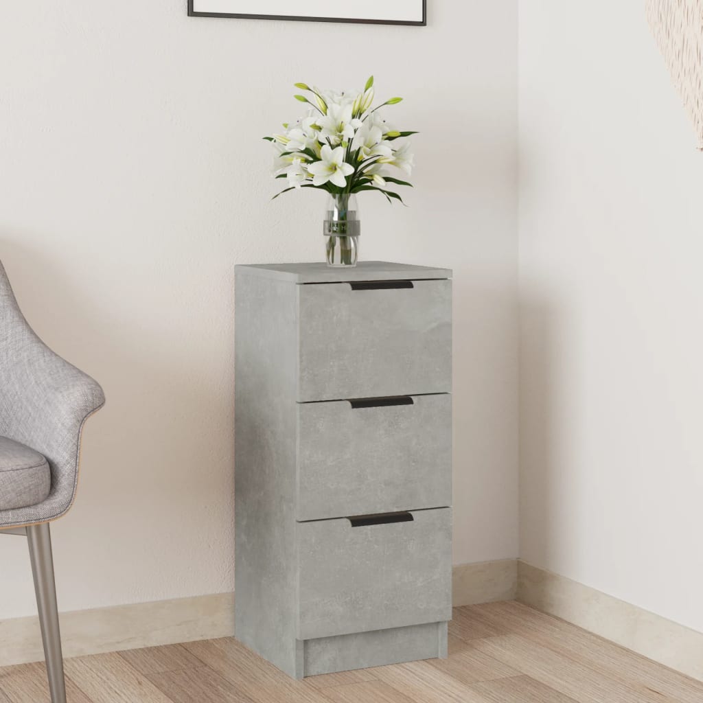 Aparador HKH en derivados de madera 30 x 30 x 70 cm - Gris Cemento