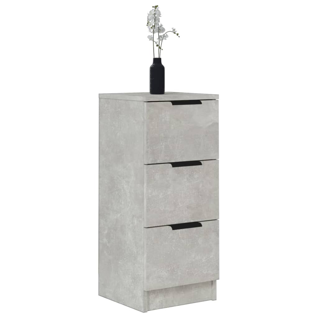 Aparadores HKH 2 Piezas de madera manufacturada 30 X 30 X 70 Cm - Gris Cemento