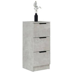 Aparadores HKH 2 Piezas de madera manufacturada 30 X 30 X 70 Cm - Gris Cemento
