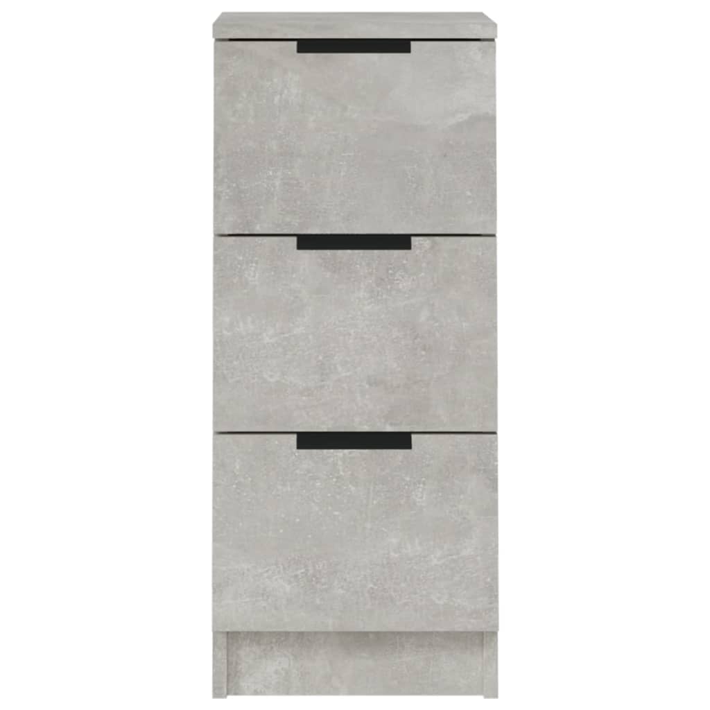 Aparadores HKH 2 Piezas de madera manufacturada 30 X 30 X 70 Cm - Gris Cemento