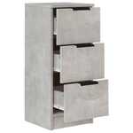 Aparadores HKH 2 Piezas de madera manufacturada 30 X 30 X 70 Cm - Gris Cemento