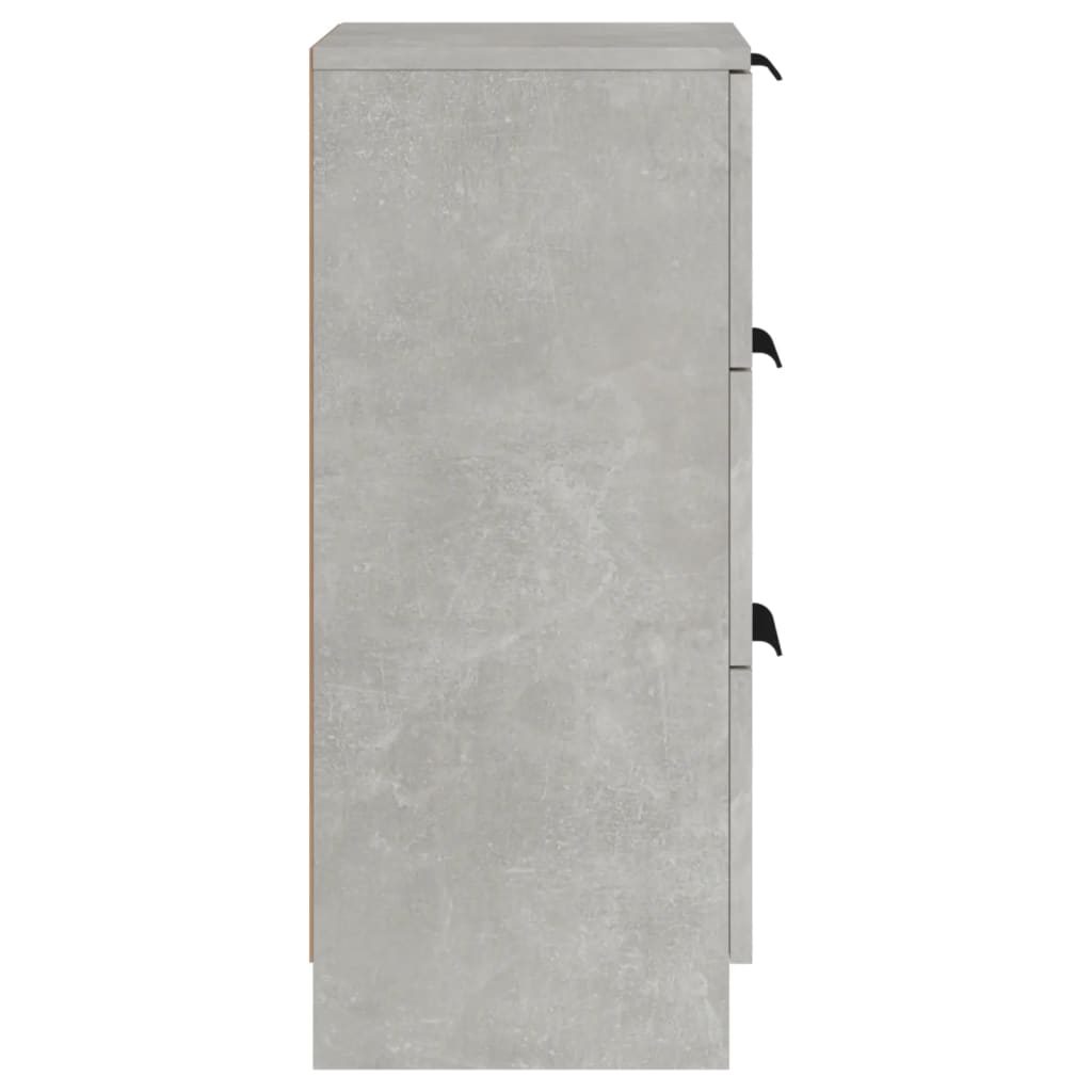 Aparadores HKH 2 Piezas de madera manufacturada 30 X 30 X 70 Cm - Gris Cemento