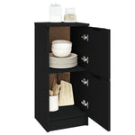 HKH Aparadores 2 Piezas de derivados de Madera 30 X 30 X 70 Cm - Negro