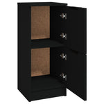 HKH Aparadores 2 Piezas de derivados de Madera 30 X 30 X 70 Cm - Negro