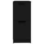 HKH Aparadores 2 Piezas de derivados de Madera 30 X 30 X 70 Cm - Negro