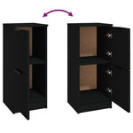 HKH Aparadores 2 Piezas de derivados de Madera 30 X 30 X 70 Cm - Negro