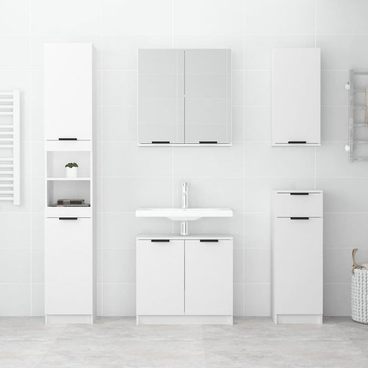 HKH Armário de Parede P/ Casa de Banho - 32x20x67 Cm - Branco