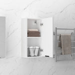 HKH Armario de Baño con Espejo - 32x20x67 Cm - Blanco