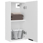 HKH Armario de Baño con Espejo - 32x20x67 Cm - Blanco