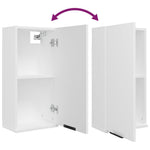 HKH Armario de Baño con Espejo - 32x20x67 Cm - Blanco