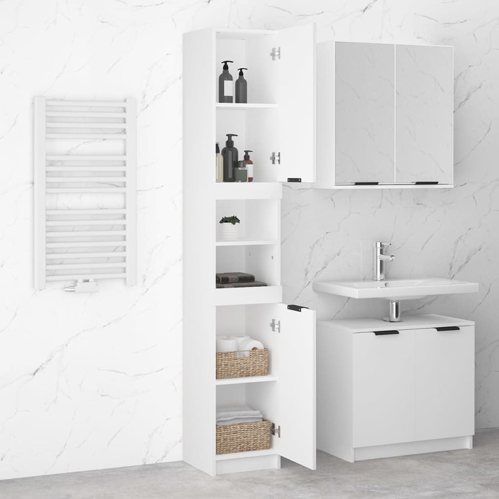 Mueble de baño HKH - 32x34x188,5 cm - Blanco