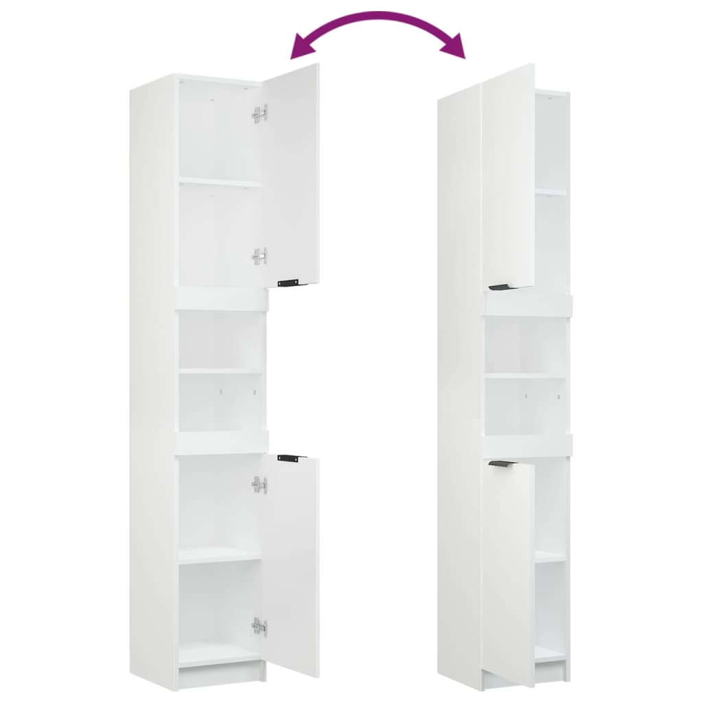 Mueble de baño HKH - 32x34x188,5 cm - Blanco