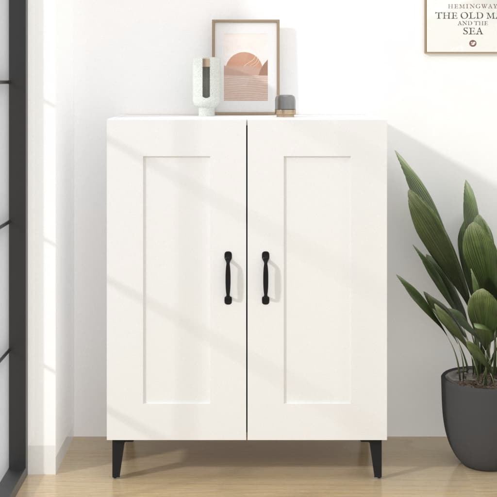 Aparador Clásico HKH en derivados de madera, hierro 69,5 X 34 X 90 Cm - Blanco