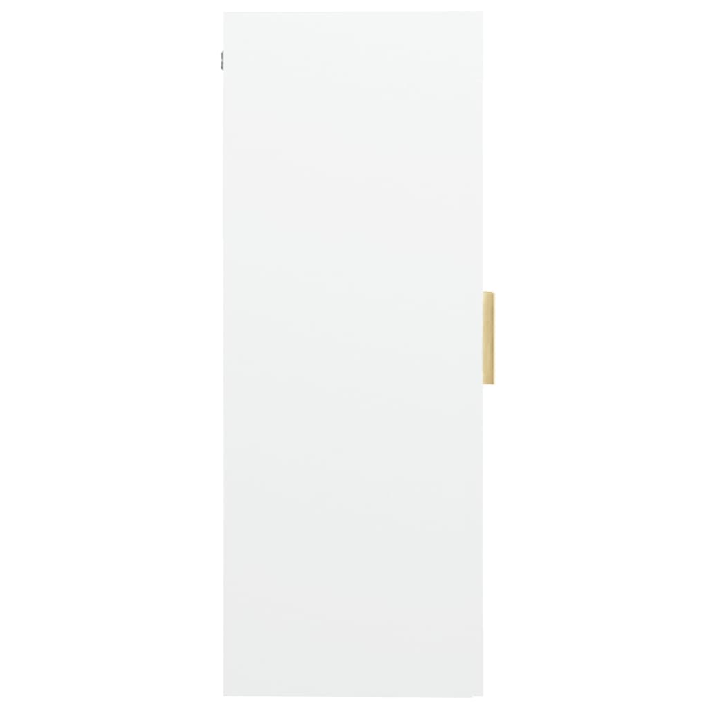 HKH Armário de Parede Suspenso em derivados de Madeira, Vidro 69,5 X 34 X 90 Cm - Branco