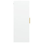 HKH Armário de Parede Suspenso em derivados de Madeira, Vidro 69,5 X 34 X 90 Cm - Branco