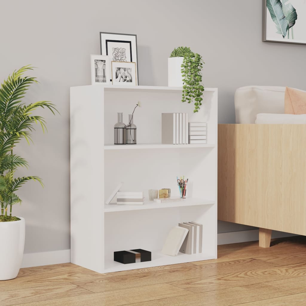 Armario de Pared Suspendido HKH de Madera, 69,5 x 32,5 x 90 cm - Blanco