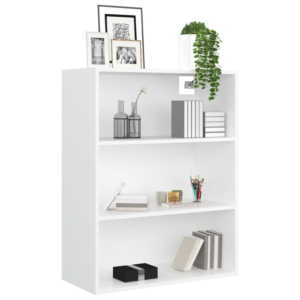 HKH Armário de Parede Suspenso em derivados de Madeira 69,5 X 32,5 X 90 Cm - Branco