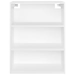HKH Armário de Parede Suspenso em derivados de Madeira 69,5 X 32,5 X 90 Cm - Branco